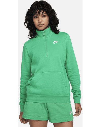 Nike Sportswear Club Fleece 1/2-zip Sweatshirt - Green