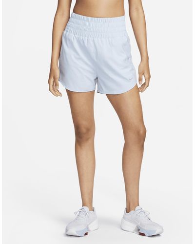 Nike Shorts dri-fit ultra a vita alta con slip foderati 8 cm one - Blu