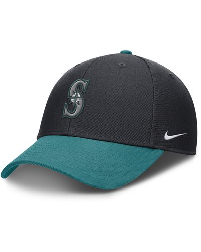 Nike Seattle Mariners Evergreen Club Dri-fit Mlb Adjustable Hat - Blue