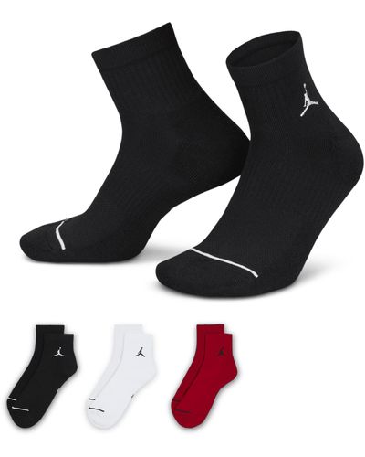 Nike Jordan Everyday Ankle Socks (3 Pairs) - Black