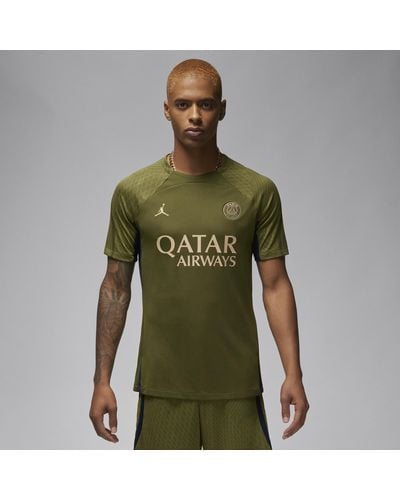 Nike Paris Saint-germain Strike Fourth Jordan Dri-fit Soccer Knit Top - Green