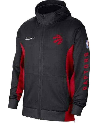 Nike Toronto Raptors Showtime Dri-fit Nba Full-zip Hoodie 50% Recycled Polyester - Black