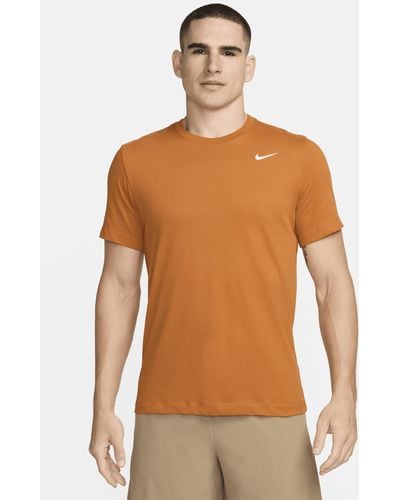 Nike Dri-fit Fitness T-shirt - Orange