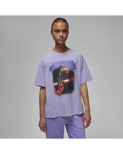 Nike T-shirt con grafica jordan (her)itage - Viola