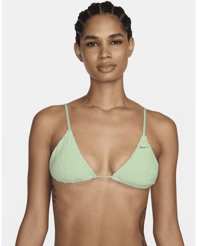 Nike Swim Retro Flow String Bikini Top - Green
