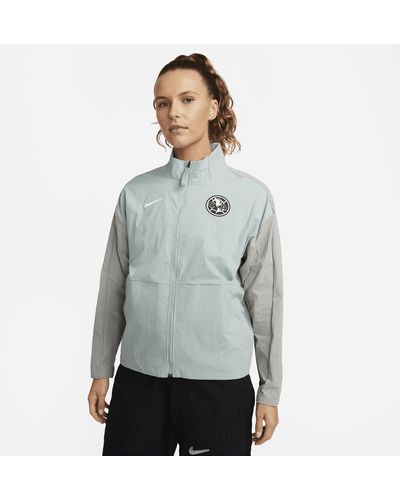 Nike Club America Anthem Dri-fit Soccer Full-zip Jacket - Gray