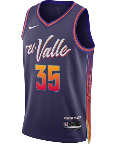Nike Kevin Durant Phoenix Suns City Edition 2023/24 Dri-fit Swingman Nba-jersey - Blauw