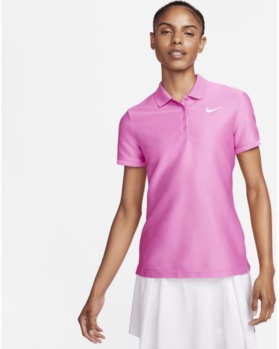 Nike Victory Dri-fit Short-sleeve Golf Polo - Pink