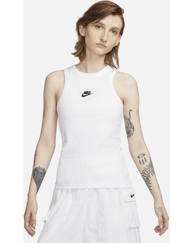 Nike Sportswear Ribbed Tank Top Polyester - White
