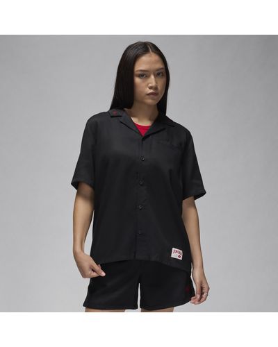 Nike Woven Solid Top - Black