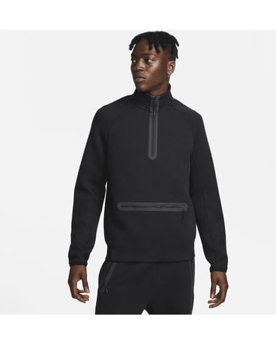 Nike Sportswear Tech Fleece 1/2-zip Sweatshirt 50% Sustainable Blends - Black