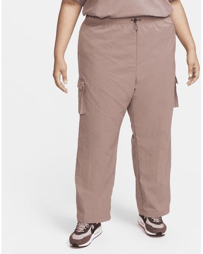 Nike Sportswear Essential High-waisted Woven Cargo Pants (plus Size) - Natural