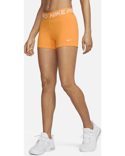 Nike Pro 3" Shorts - Orange
