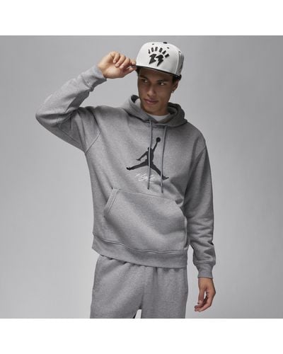 Nike Jordan Essentials Fleece Hoodie Cotton - Grey