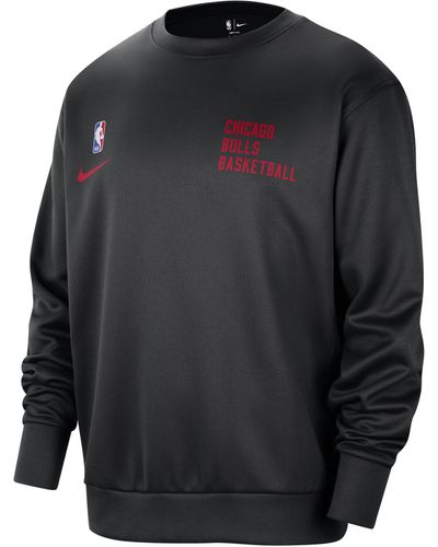 Nike Miami Heat Spotlight Dri-fit Nba Crew-neck Sweatshirt - Black