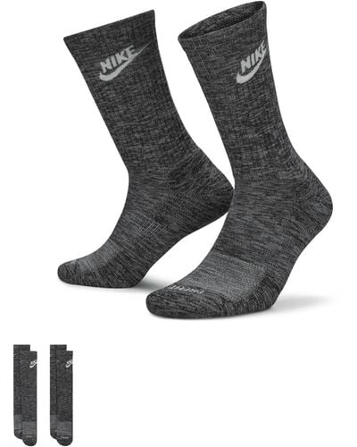 Nike Everyday Plus Cushioned Crew Socks Polyester - Black