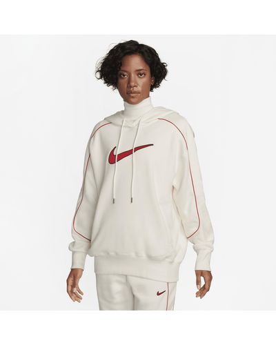 Nike Sportswear Oversized Fleecehoodie - Wit