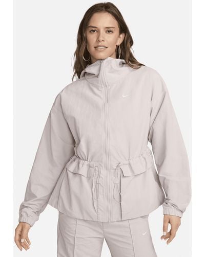 Nike Sportswear Everything Wovens Oversized Hooded Jacket - Grey
