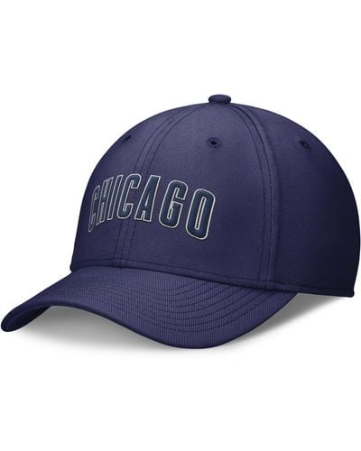 Nike Chicago Cubs Evergreen Swoosh Dri-fit Mlb Hat - Blue