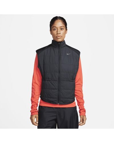 Nike Smanicato da running therma-fit swift - Rosso