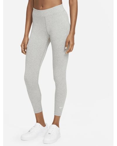 Nike Sportswear Essential 7/8 Mid-rise Leggings - Grey