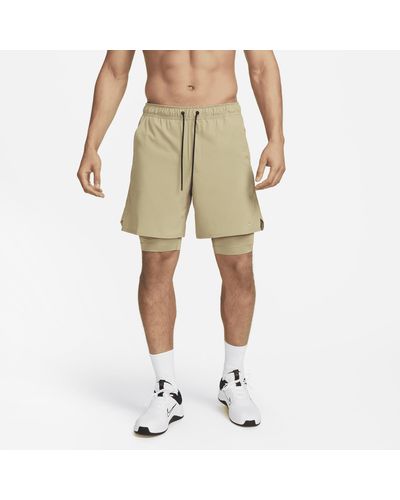 Nike Unlimited Dri-fit 7" 2-in-1 Versatile Shorts - Natural