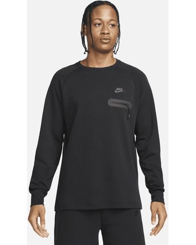 Nike Tech Fleece Lightweight Long-sleeve Top Polyester - Black