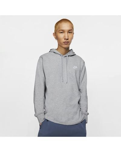 Nike Sportswear Club Jersey Pullover Hoodie - Gray