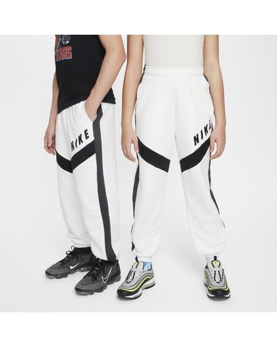 Nike Sportswear Oversized joggingbroek Van Fleece - Wit