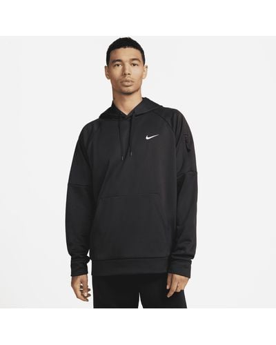 Nike Therma-fit Pullover Fitness Hoodie - Black
