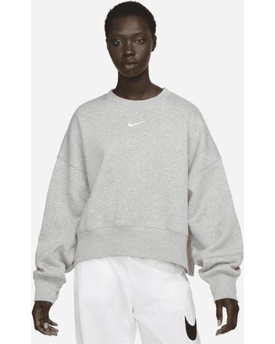 Nike Sportswear Phoenix Fleece Over-oversized Crewneck Sweatshirt - Grey