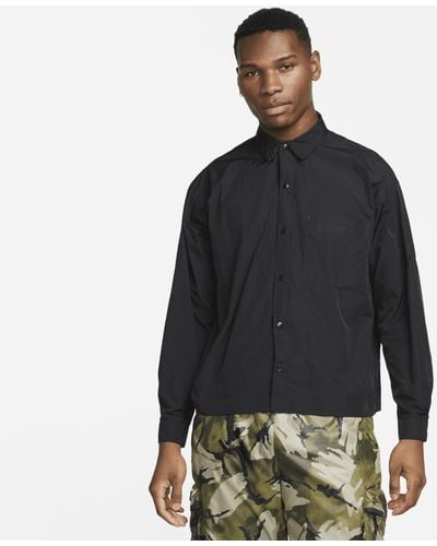 Nike Sportswear Tech Pack Woven Long-sleeve Shirt - Black