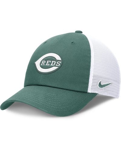 Nike Cincinnati Reds Bicoastal Club Mlb Trucker Adjustable Hat - Green