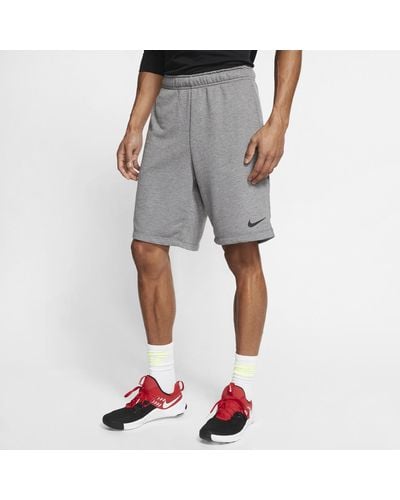 Nike Shorts da training in fleece dri-fit - Bianco