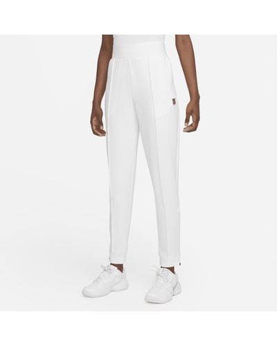 Nike Pantaloni da tennis in maglia court dri-fit - Bianco