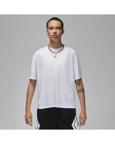 Nike Jordan Sport Diamond Short-sleeve Top Polyester - White