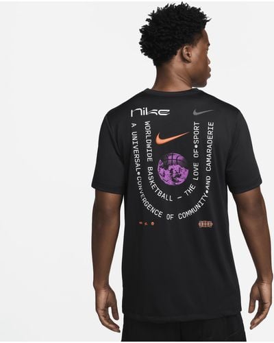 Nike Dri-fit Basketball T-shirt Polyester - Black