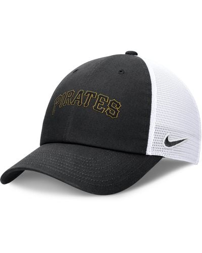 Nike Pittsburgh Pirates Evergreen Wordmark Club Mlb Adjustable Hat - Black
