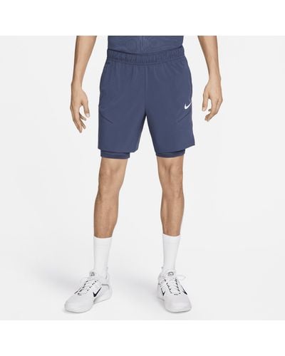 Nike Court Slam Dri-fit Tennis Shorts Polyester - Blue