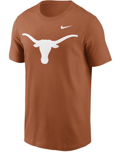 Nike Texas Longhorns Primetime Evergreen Logo College T-shirt - Orange