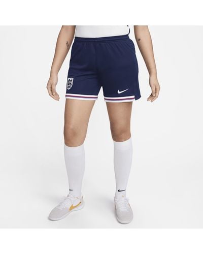 Nike England 2024 Stadium Home Dri-fit Football Replica Shorts Polyester - Blue