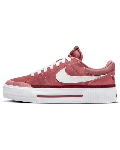 Nike Court Legacy Lift Shoes - Red