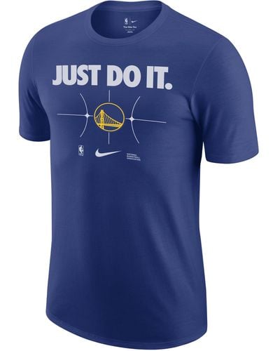 Nike Golden State Warriors Essential Nba T-shirt Cotton - Blue