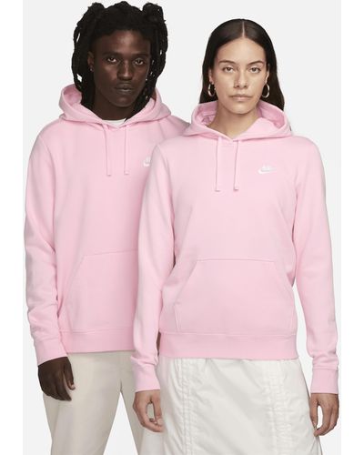 Nike Sportswear Club Fleece Pullover Hoodie - Pink