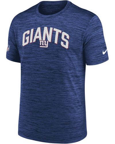 Nike Dri-fit Velocity Athletic Stack (nfl New York Giants) T-shirt - Blue