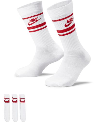 Nike 12 Paar Sportsokken - Wit/zwart/multicolor - Sportswear Everyday Essential Crew Sokken 34/38/42/46/50