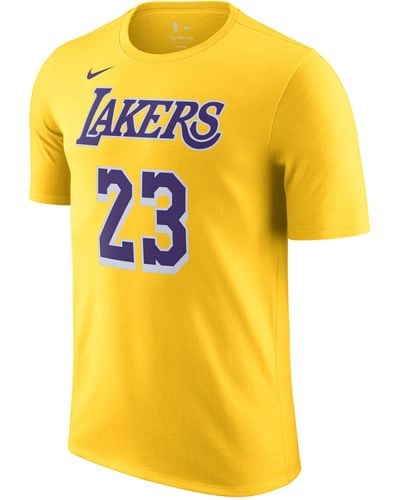 Nike Los Angeles Lakers Nba T-shirt - Yellow