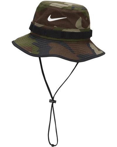 Nike Dri-fit Apex Camo Print Bucket Hat - Black