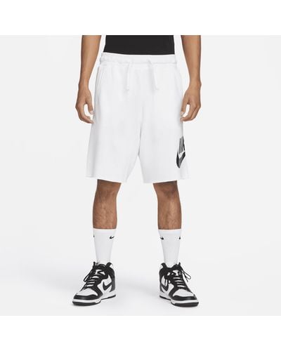 Nike Shorts in french terry club alumni - Bianco