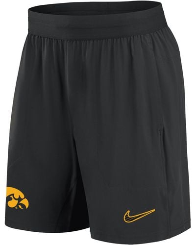 Nike Iowa Hawkeyes Sideline Dri-fit College Shorts - Black